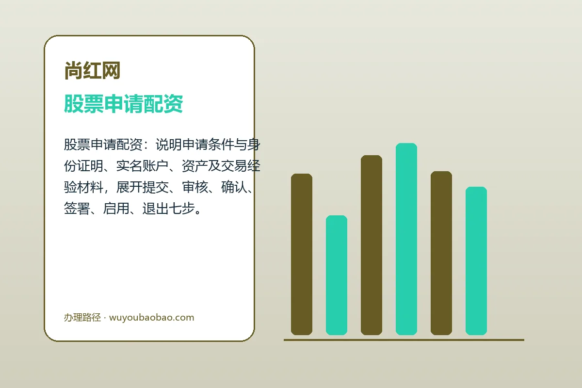 尚红网配资服务办理流程示意